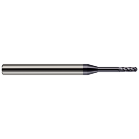 HARVEY TOOL Miniature End Mill - 4 Flute - Ball 805562-C3